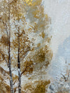 GOLD TAN TREES CANVAS