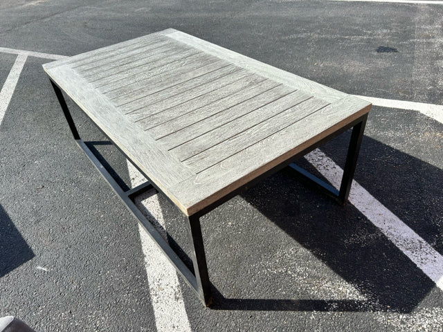 RESIN METAL COFFEE TABLE