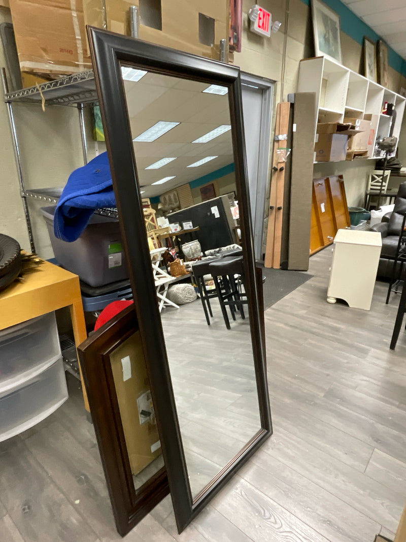 TALL BLACK FRAME FLOOR STANDING MIRROR