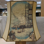BOOK THEME W/MAP SHADE LAMP