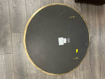 LARGE ROUND GOLD FRAME MIRROR