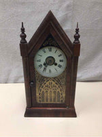 ANTIQUE GOTHIC MANTLE CLOCK