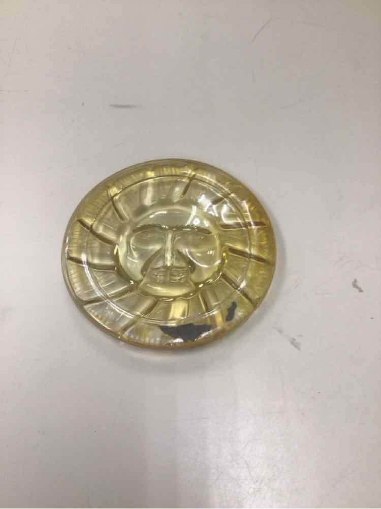 ORANGE SUN GLASS DISH