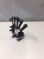 METAL TURKEY CANDLE HOLDER