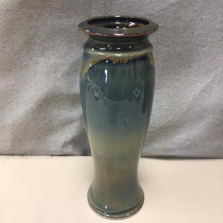 BLUE/BROWN TALL VASE