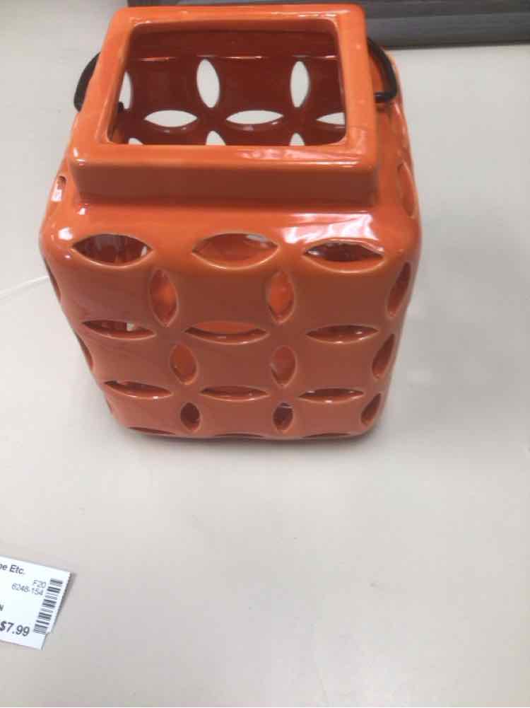 ORANGE CUT OUT LANTERN