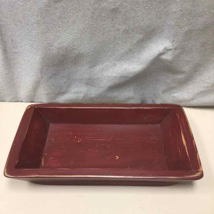 RED WOOD TRAY