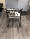 RUSTIC BROWN ROCKING CHAIR