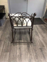 RUSTIC BROWN ROCKING CHAIR