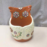 OWL CERAMIC UTENSIL JAR