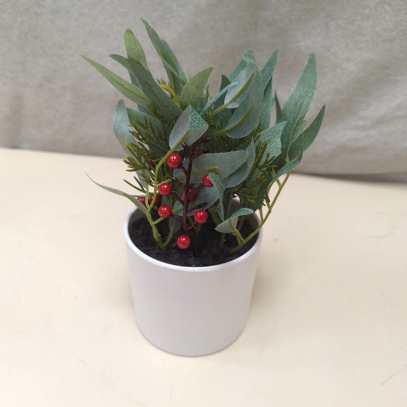 FAUX PLANT W/BERRIES