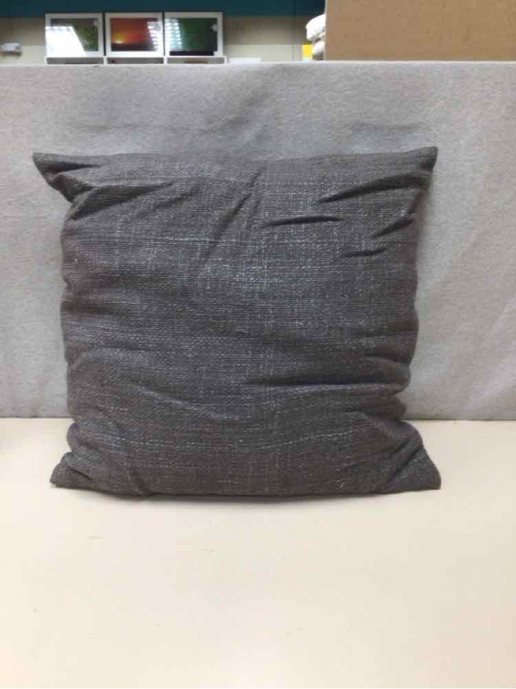 GRAY/BROWN THROW PILLOW