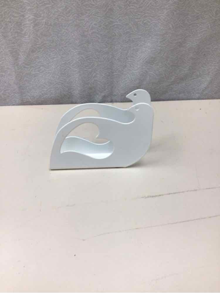 WHITE DOVE NAPKIN HOLDER