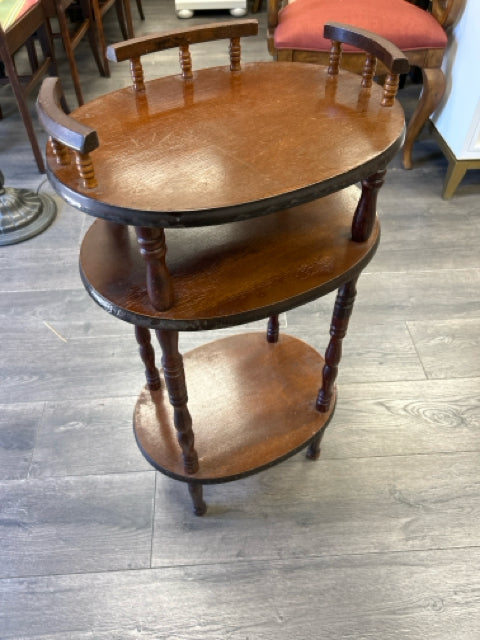 CHERRY 3 TIER SIDE TABLE