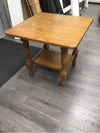 OAK 2 TIER END TABLE