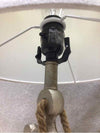 WHITE SHADE SILVER ANCHOR LAMP