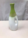 ASSOR GREEN WHITE CERAMIC VASE