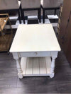 LARGE CREAM NIGHTSTAND WITH DRAWER