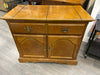 OAK CREDENZA W/FLIP TOP