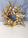 MINI YELLOW LEAF WREATH
