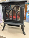 BLACK PLASTIC FIREPLACE