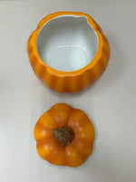 LID BRIGHT ORANGE PUMPKIN CERAMIC