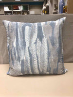 BLUE/WHITE DOWN BLEND THROW PILLOW