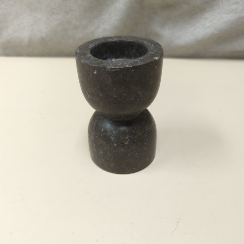 GRAY STONE CANDLESTICK