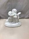 WHITE CHILD ANGEL SCULPTURE