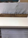 LONG BROWN WOODEN CANDLE STAND