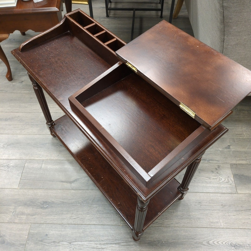 DARK WOOD WRITING DESK