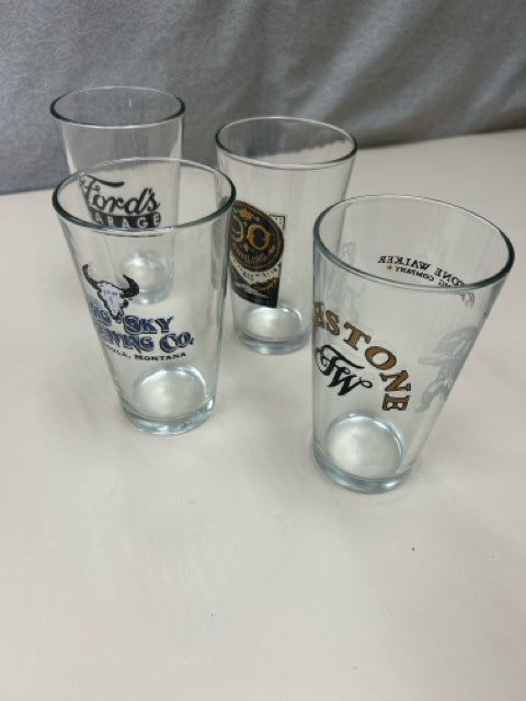 4 ASSOR BEER GLASSES