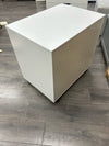 WHITE 6 FLAT FILE ROLLING CABINET