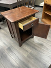 BROWN MISSION STYLE NIGHTSTAND