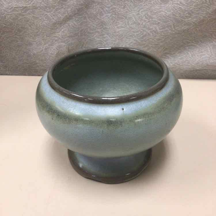 BLUE BROWN CERAMIC PLANTER