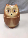 GLASS OWL COOKIE JAR