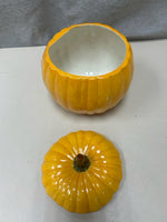 LIGHT ORANGE PUMPKIN JAR