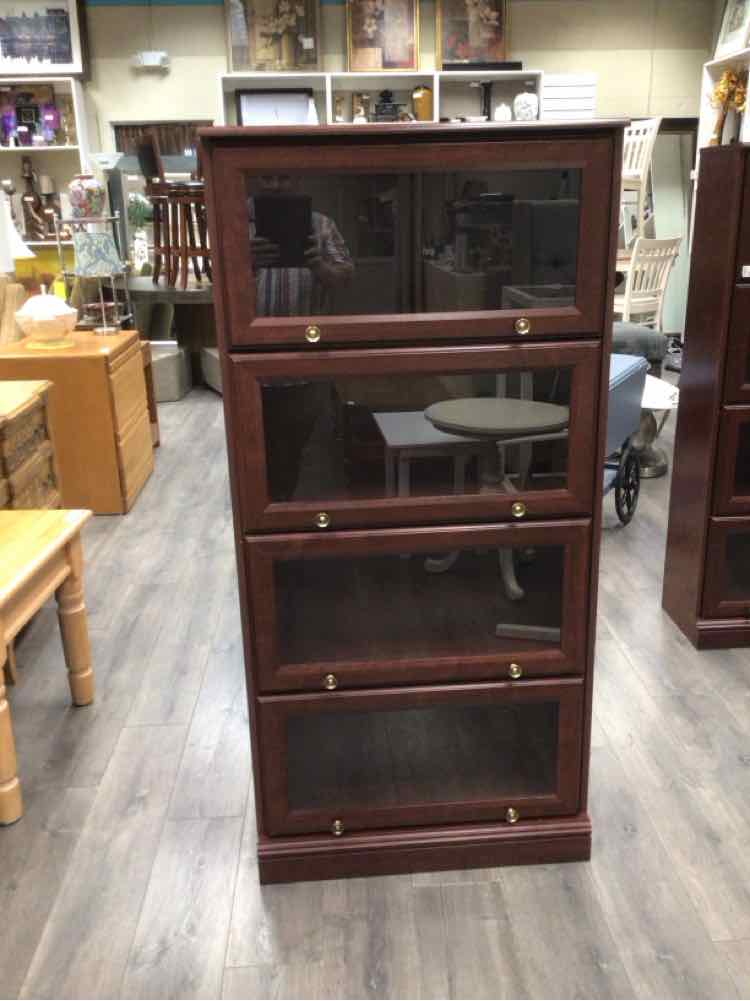 BROWN BARRISTER BOOKCASE