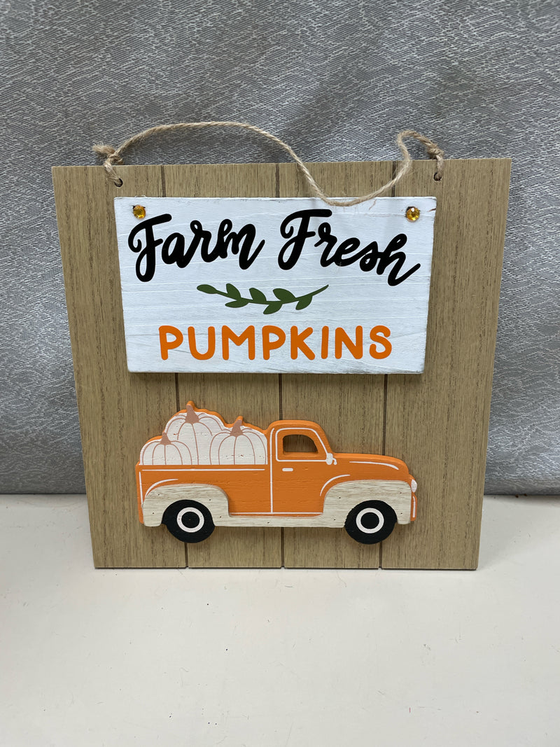 "FARM FRESH" WOOD HANGING