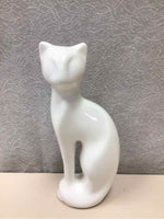 WHITE CAT FIGURINE