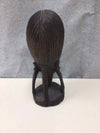 WOODEN AFRICAN HEAD STATUE