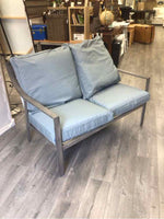 BLUE OUTDOOR LOVESEAT