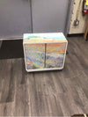LANDSCAPE PAINTED CABINET ON WHEELS