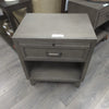 "SIENNA GREY" 1 DRAWER NIGHTSTAND W/ USBS