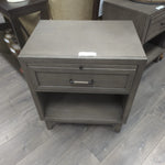 "SIENNA GREY" 1 DRAWER NIGHTSTAND W/ USBS