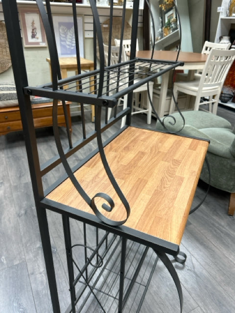 WOOD METAL BAKERS RACK