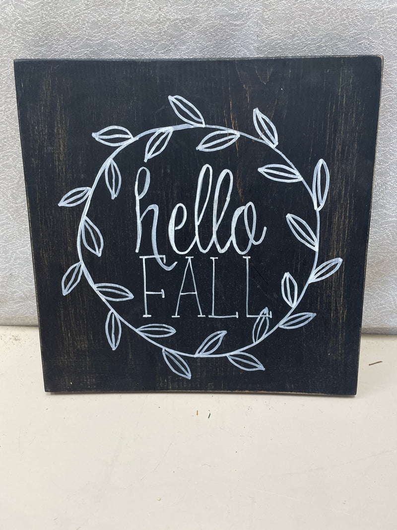 "HELLO FALL " BLACK PIC