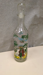 GLASS PIRATE BOTTLE W/STOPPER