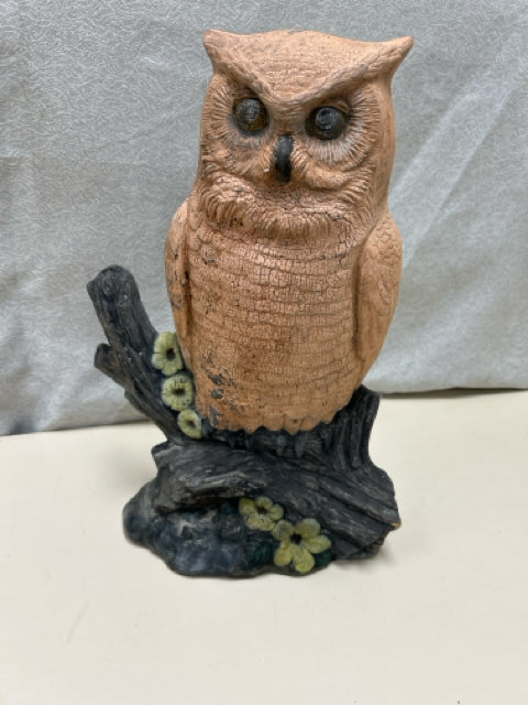 CERAMIC OWL ON BRANCH