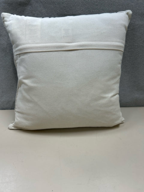 BEIGE/BLACK STRIPED PILLOW